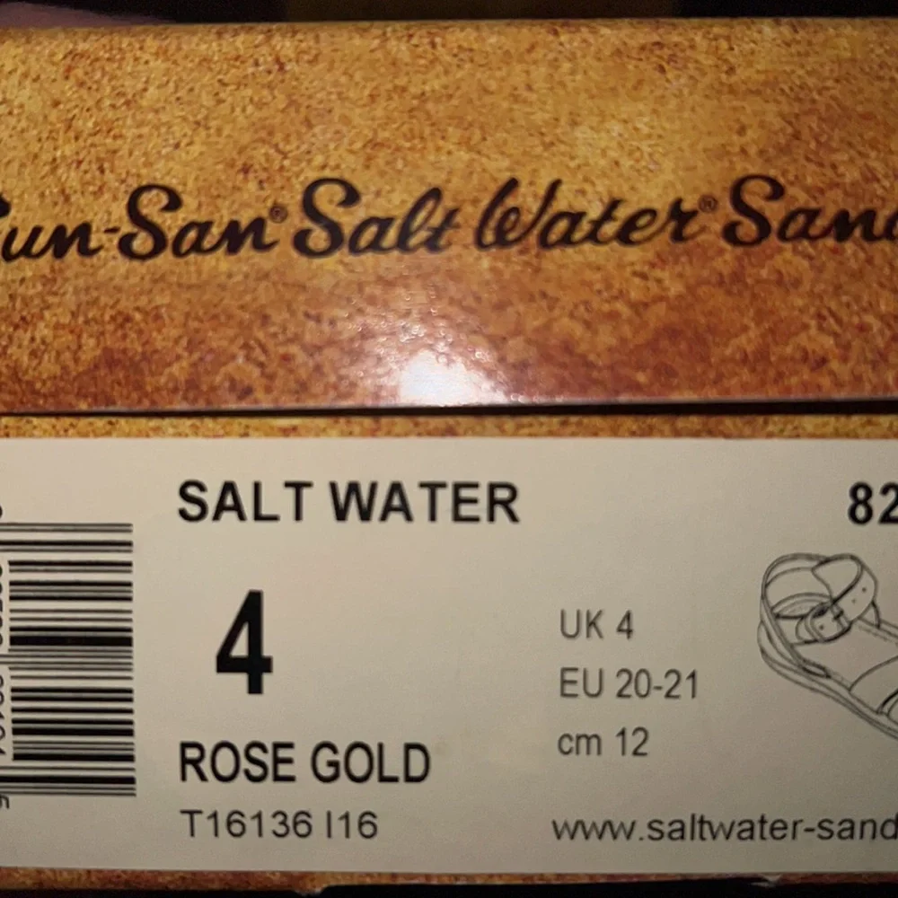 AUTH NIB Salt Water the Original Sandal Toddler Little Kids ROSE GOLD